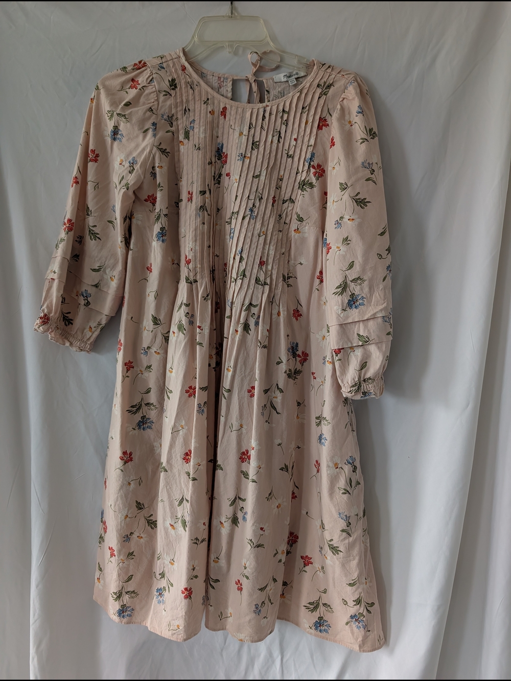 Madewell Floral Pintuck Midi Dress